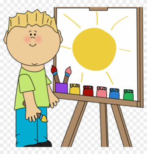 class-clipart-a-boy-with-painting-board-clipart