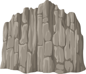cliff-clipart-a-rock-with-red-dot-on-it