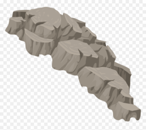 cliff-clipart-a-stone-mountain-with-large-rock-on-top