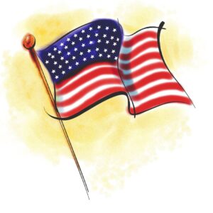 clipart-american-flag-an-american-flag-with-a-red-white-and-blue-star-on-it