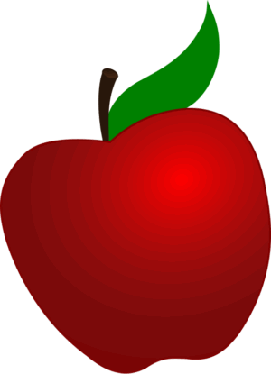 clipart-apple-an-apple-with-a-green-leaf-on-top