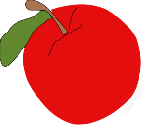 clipart-apple-an-apple-with-a-leaf-on-it