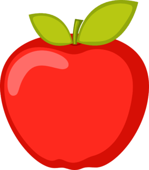 clipart-apple-an-apple-with-green-leaves-on-top