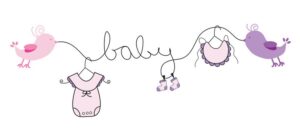 clipart-baby-a-drawing-of-baby-and-two-birds