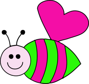 clipart-bee-a-pink-and-green-bee-with-heart