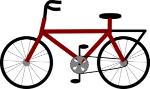 clipart-bike-a-bicycle-with-red-frame-and-black-spoke