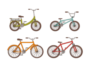 clipart-bike-four-different-bicycles