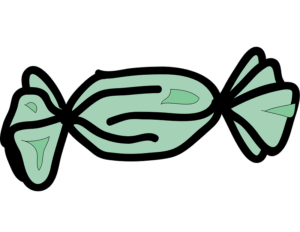clipart-candy-a-green-fish-with-black-lines-on-it