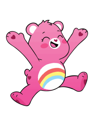 clipart-care-bears-a-pink-teddy-bear-jumping-with-rainbow-ball