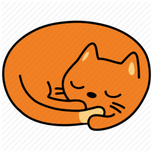 clipart-catnap-a-cat-sleeping-on-pillow-icon