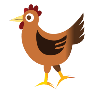 clipart-chicken-a-brown-chicken-with-red-beak