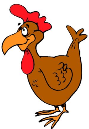 clipart-chicken-a-cartoon-chicken-with-red-comb