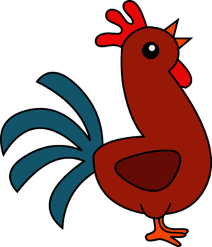 clipart-chicken-clipart-a-red-rooster-with-blue-tail