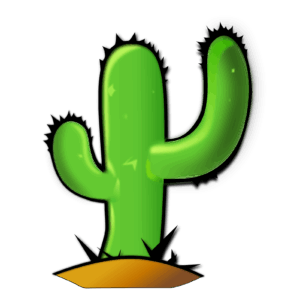Clipart Clipart Cactus A Green Cactus With Black Background