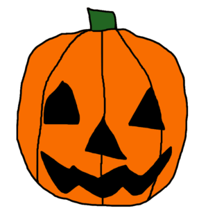 clipart-clipart-jack-o-lantern-images-a-pumpkin-with-green-leaf-on-it