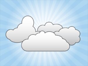 Clipart Clouds Cliparts A Cloud With Sun Rays In The Background