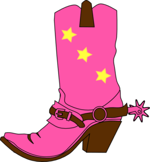 clipart-cowboy-boots-clipart-a-pink-cowboy-boot-with-star-on-the-heel