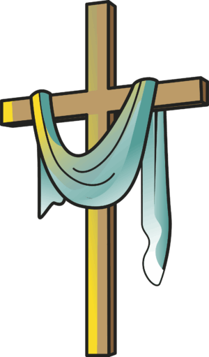 clipart-cross-a-cross-with-scarf-hanging-from-it