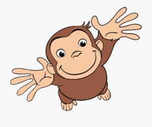 clipart-curious-george-clipart-a-cartoon-monkey-with-its-arms-out