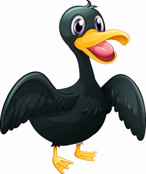 clipart-duck-a-black-bird-with-big-beak