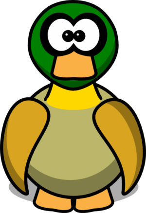 clipart-duck-a-cartoon-duck-wearing-green-hat-and-shirt