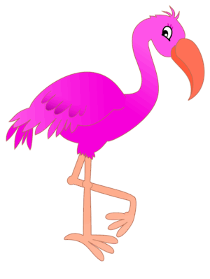 clipart-flamingo-clipart-a-pink-flaming-standing-on-black-background-two