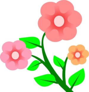 clipart-flower-clipart-a-flower-with-green-leaves