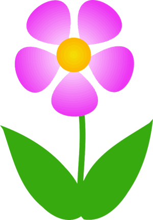 clipart-flower-clipart-a-flower-with-green-leaves