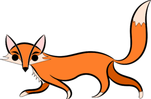 clipart-fox-clipart-a-cartoon-fox-with-black-background