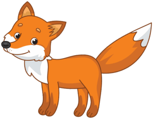 clipart-fox-clipart-a-cartoon-fox-with-white-tail-and-brown-eyes