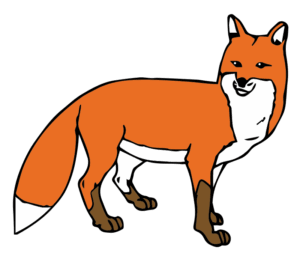 clipart-fox-clipart-a-fox-with-white-tail-and-brown-eyes