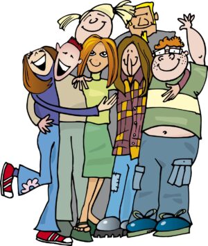clipart-friends-a-group-of-people-hugging-and-smiling-two
