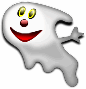 clipart-ghost-a-ghost-with-red-nose-and-yellow-eyes