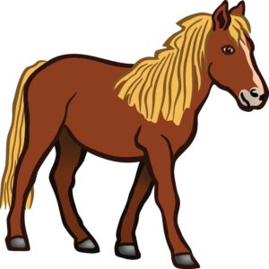 clipart-horse-a-brown-horse-with-long-mane