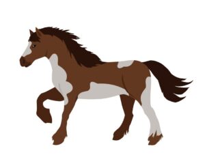clipart-horse-a-brown-horse-with-white-spots-and-manes