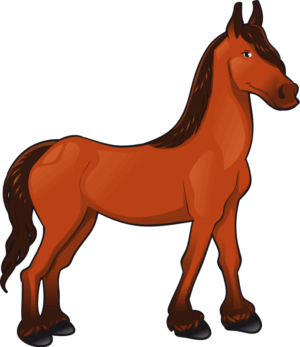 clipart-horse-a-horse-standing-on-black-background