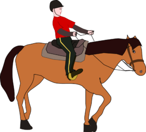 clipart-horse-a-man-riding-horse