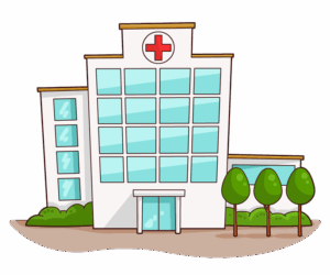 clipart-hospital-clipart-a-hospital-building-with-trees-and-bushes