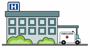 clipart-hospital-clipart-an-ambulance-truck-parked-in-front-of-a-hospital