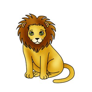 clipart-lion-clipart-a-cartoon-lion-sitting-down-two
