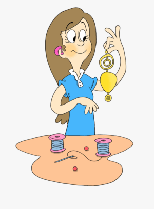 clipart-maker-a-cartoon-girl-with-cup-and-coin