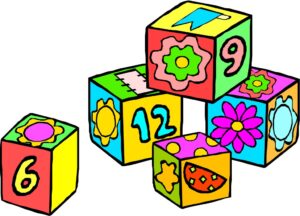 clipart-math-a-pile-of-colorful-blocks-with-flower