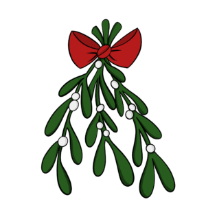clipart-mistletoe-clipart-a-christmas-tree-with-red-bow-and-white-balls