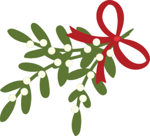 clipart-mistletoe-clipart-a-red-bow-and-green-leaves-with-white-berries