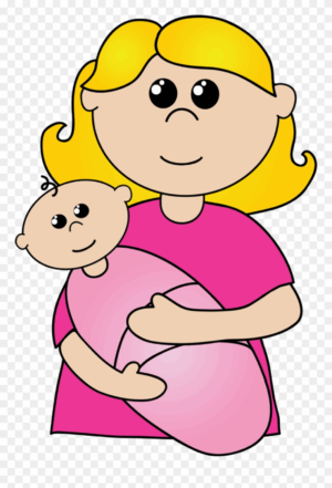 clipart-mom-a-pregnant-girl-holding-her-baby
