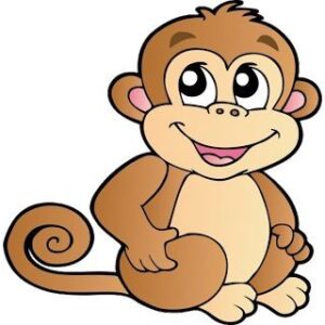 clipart-monkey-clipart-a-cartoon-monkey-sitting-down-with-its-eyes-closed