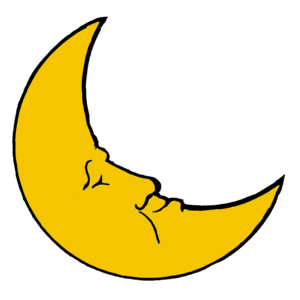 clipart-moon-a-yellow-crescent-with-black-background