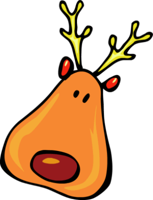 clipart-reindeer-clipart-a-cartoon-reindeer-head-with-ant