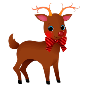 clipart-reindeer-clipart-a-cartoon-reindeer-with-red-scarf-around-its-neck
