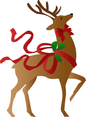 clipart-reindeer-clipart-a-reindeer-with-red-bow-on-its-back